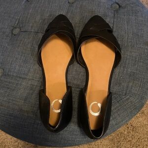 Black Slip on flats